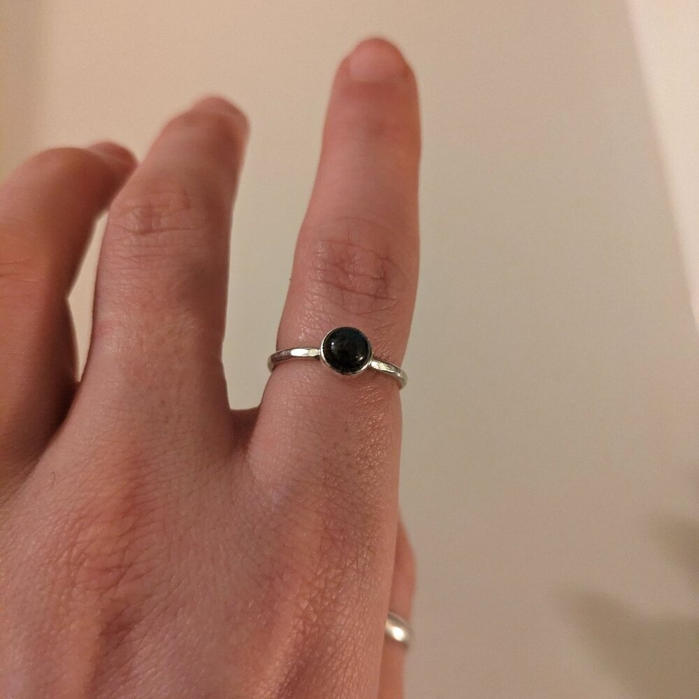 Sterling Silver Labradorite Ring